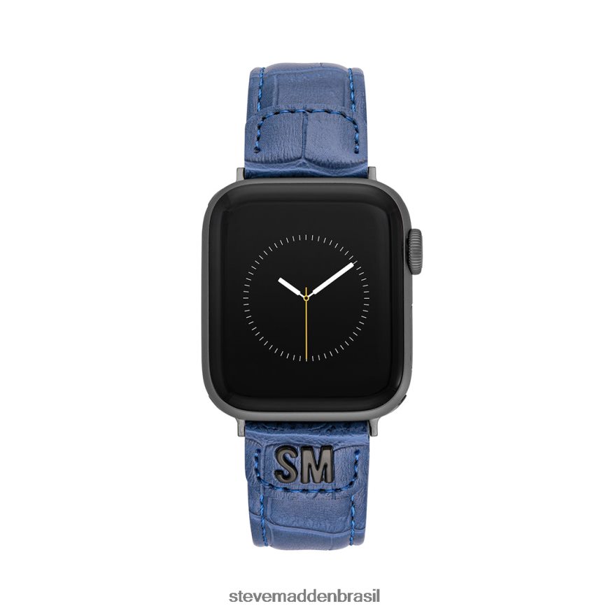 acessório azul unissex Steve Madden pulseira de relógio texturizada apple watch 38-40mm ZTFPZH853