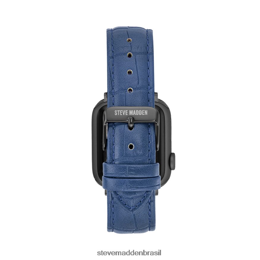 acessório azul unissex Steve Madden pulseira de relógio texturizada apple watch 38-40mm ZTFPZH853