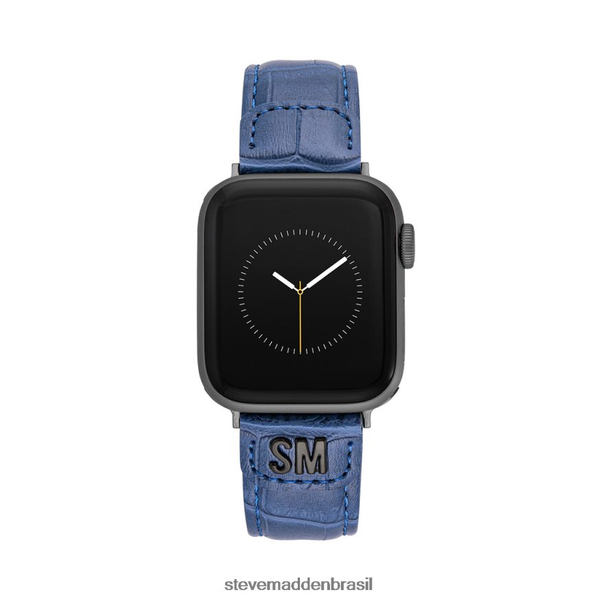 acessório azul unissex Steve Madden pulseira de relógio texturizada apple watch 42-44mm ZTFPZH852