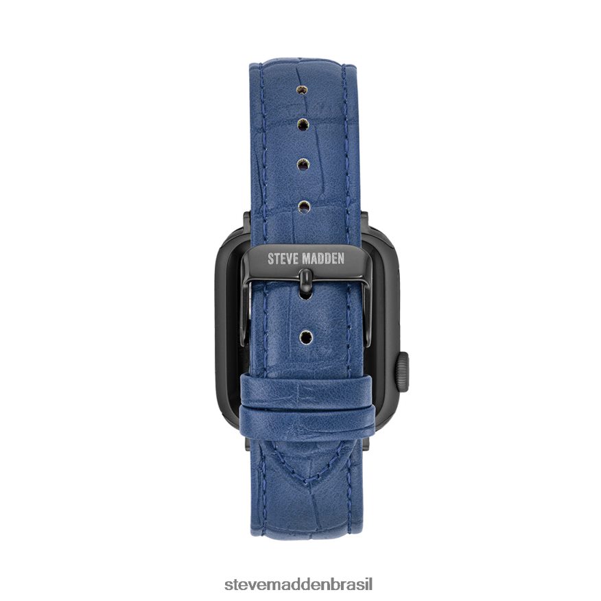 acessório azul unissex Steve Madden pulseira de relógio texturizada apple watch 42-44mm ZTFPZH852