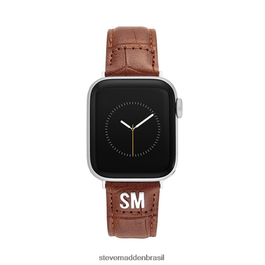 acessório marrom unissex Steve Madden pulseira de relógio texturizada apple watch 38-40mm ZTFPZH848