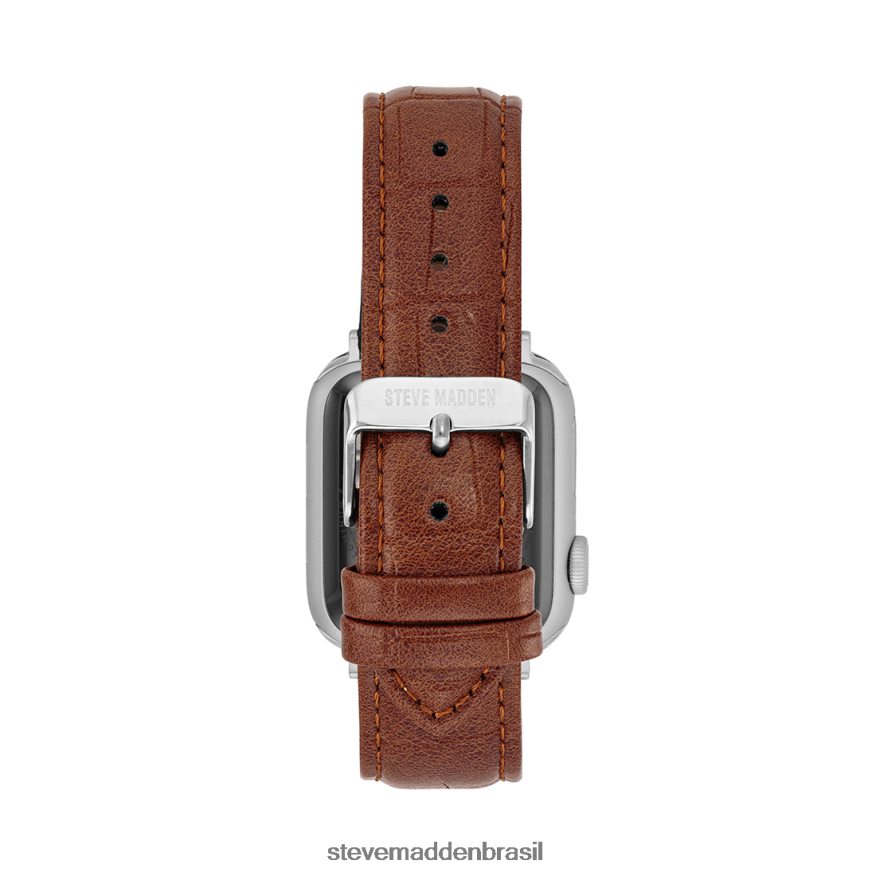 acessório marrom unissex Steve Madden pulseira de relógio texturizada apple watch 42-44mm ZTFPZH847