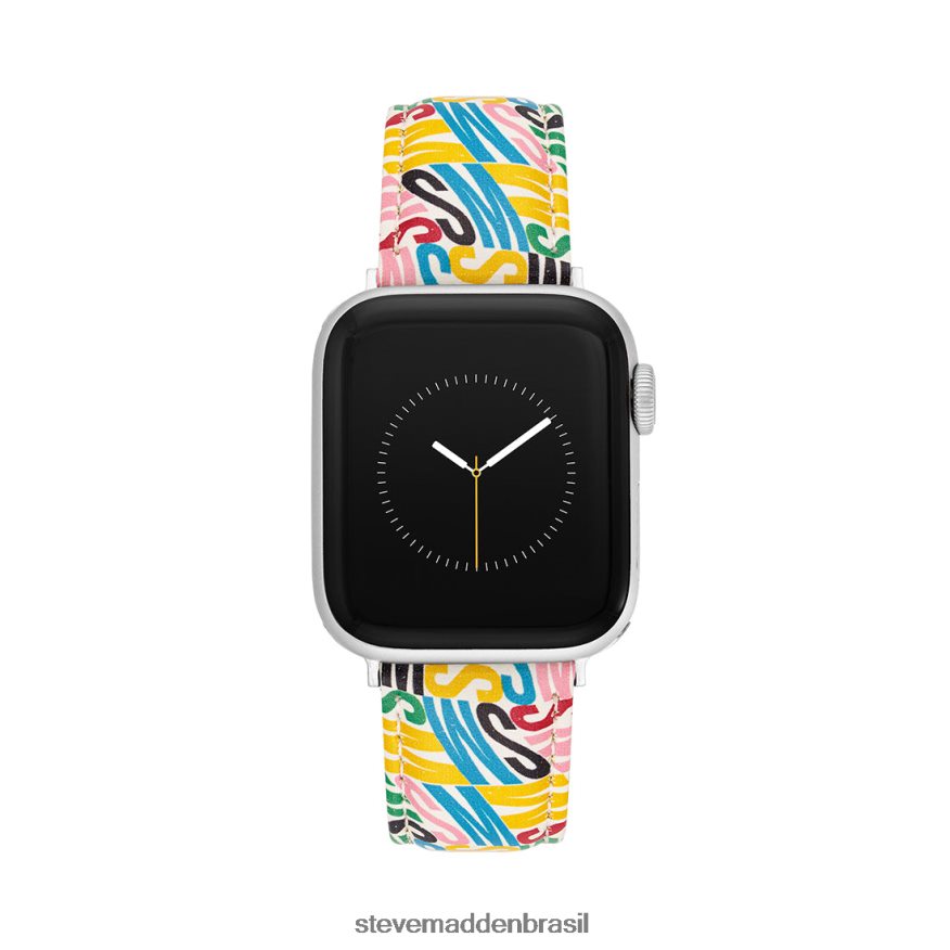 acessório multi unissex Steve Madden pulseira de relógio com logotipo apple watch 38-40 mm ZTFPZH858