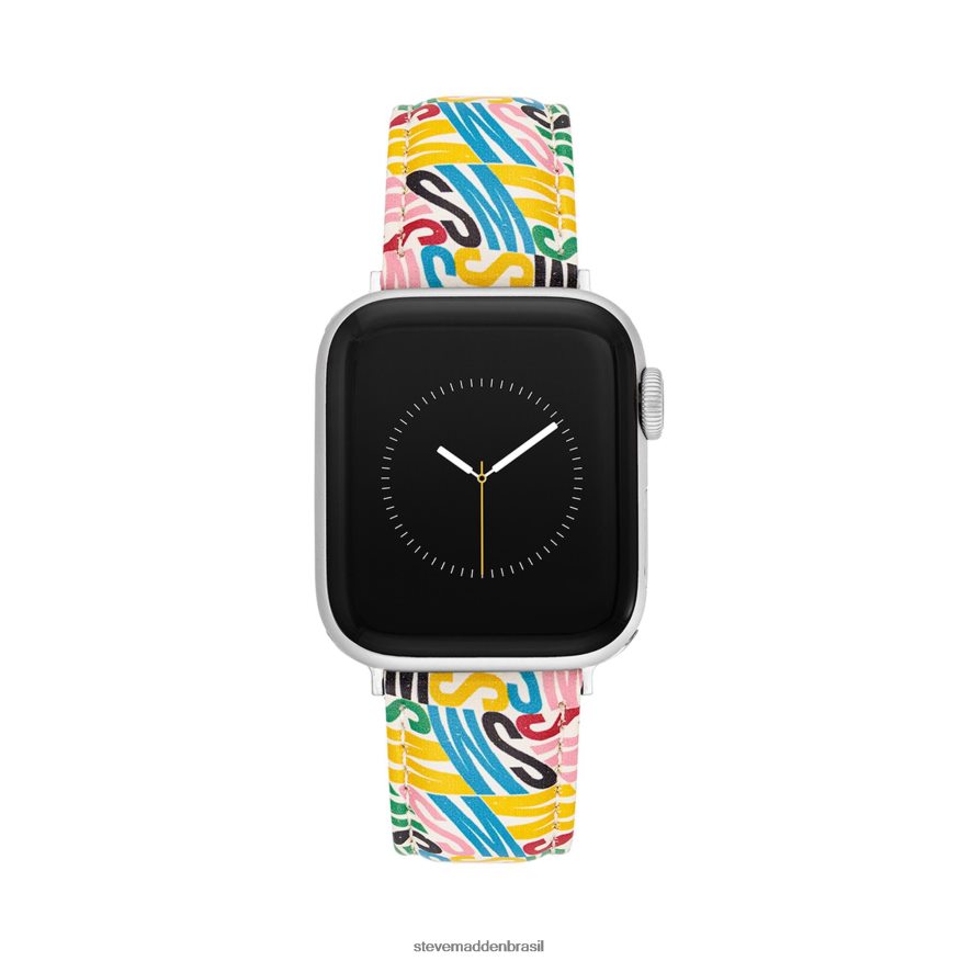 acessório multi unissex Steve Madden pulseira de relógio com logotipo apple watch 42-44mm ZTFPZH857