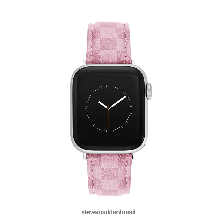 acessório rosa unissex Steve Madden pulseira de relógio com logotipo de bloco apple watch 38-40 mm ZTFPZH825