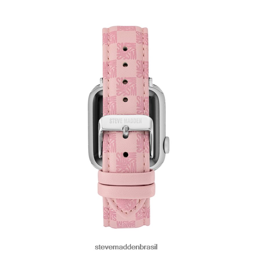 acessório rosa unissex Steve Madden pulseira de relógio com logotipo de bloco apple watch 38-40 mm ZTFPZH825