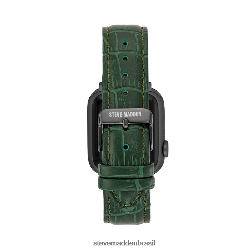 acessório verde unissex Steve Madden pulseira de relógio texturizada apple watch 38-40mm ZTFPZH851