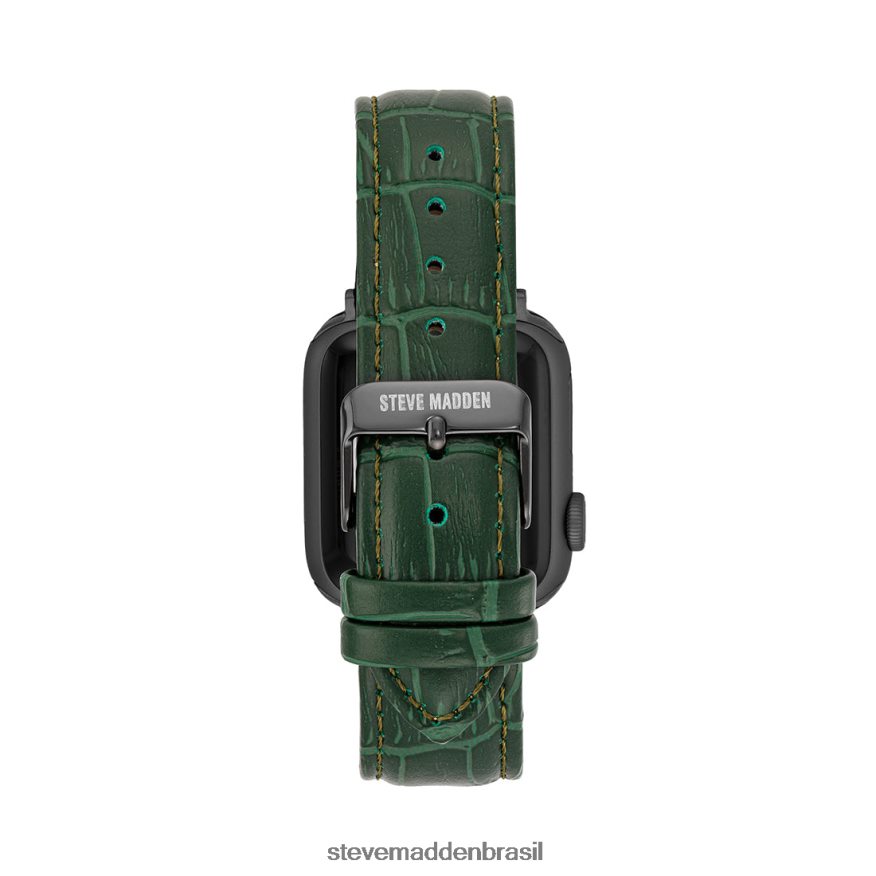 acessório verde unissex Steve Madden pulseira de relógio texturizada apple watch 42-44mm ZTFPZH838