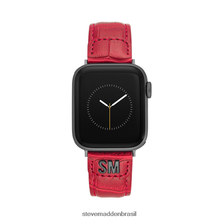 acessório vermelho unissex Steve Madden apple watch textu pulseira de relógio 38-40mm ZTFPZH850