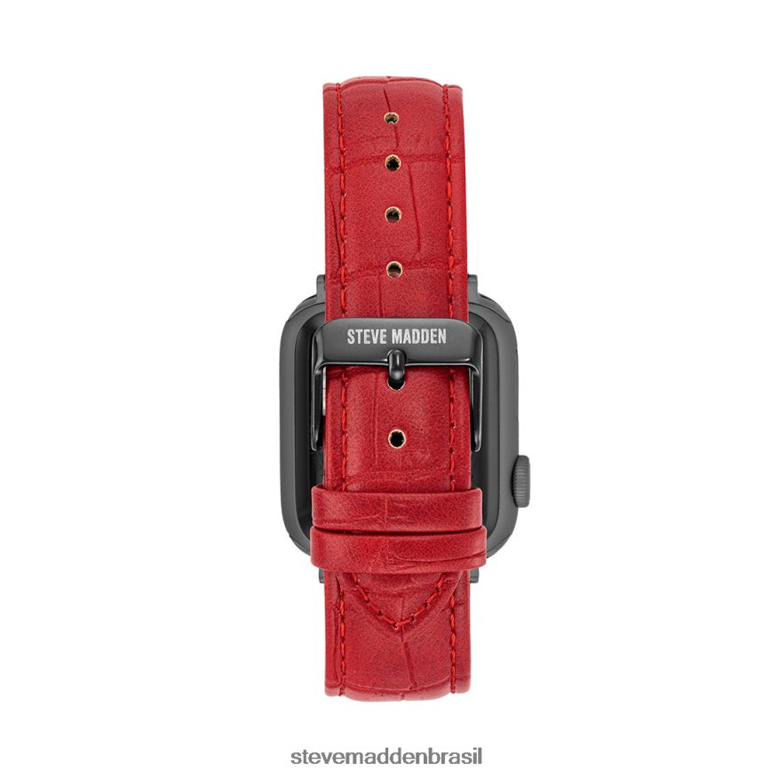 acessório vermelho unissex Steve Madden apple watch textu pulseira de relógio 38-40mm ZTFPZH850