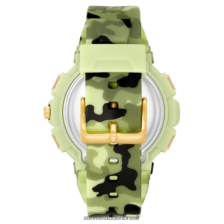 acessório camuflar unissex Steve Madden relógio esportivo superdimensionado ZTFPZH826