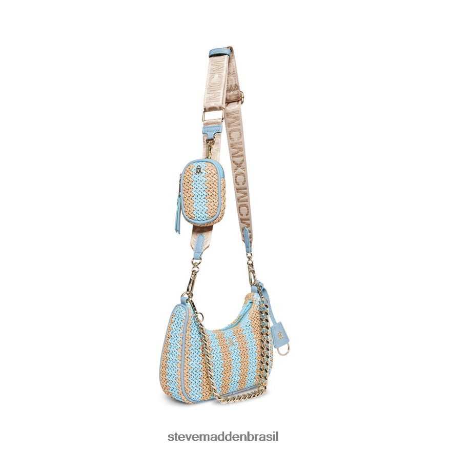 bolsa multi azul unissex Steve Madden ráfia bvital ZTFPZH384