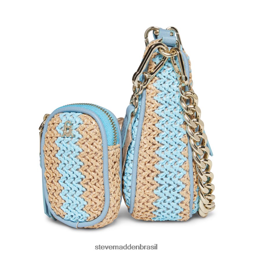 bolsa multi azul unissex Steve Madden ráfia bvital ZTFPZH384