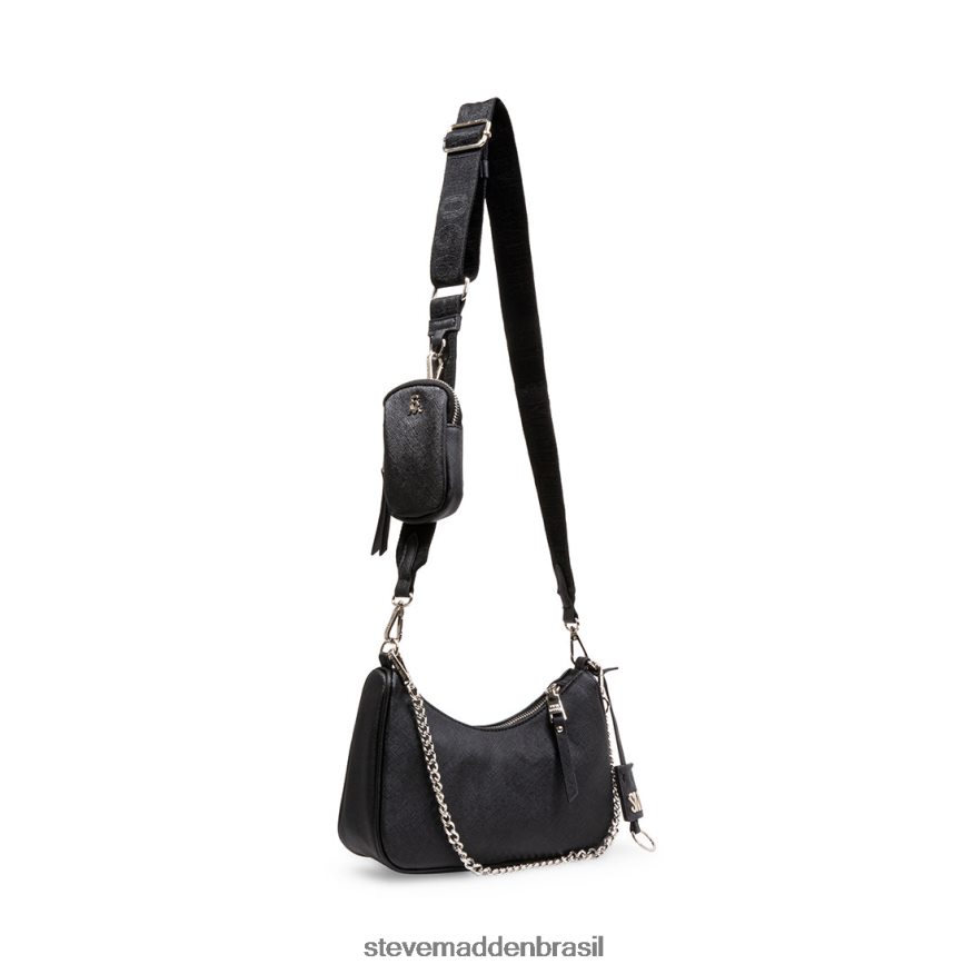 bolsa preto unissex Steve Madden bvital-s ZTFPZH388