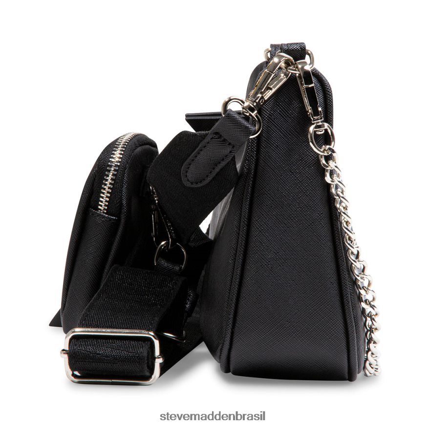 bolsa preto unissex Steve Madden bvital-s ZTFPZH388