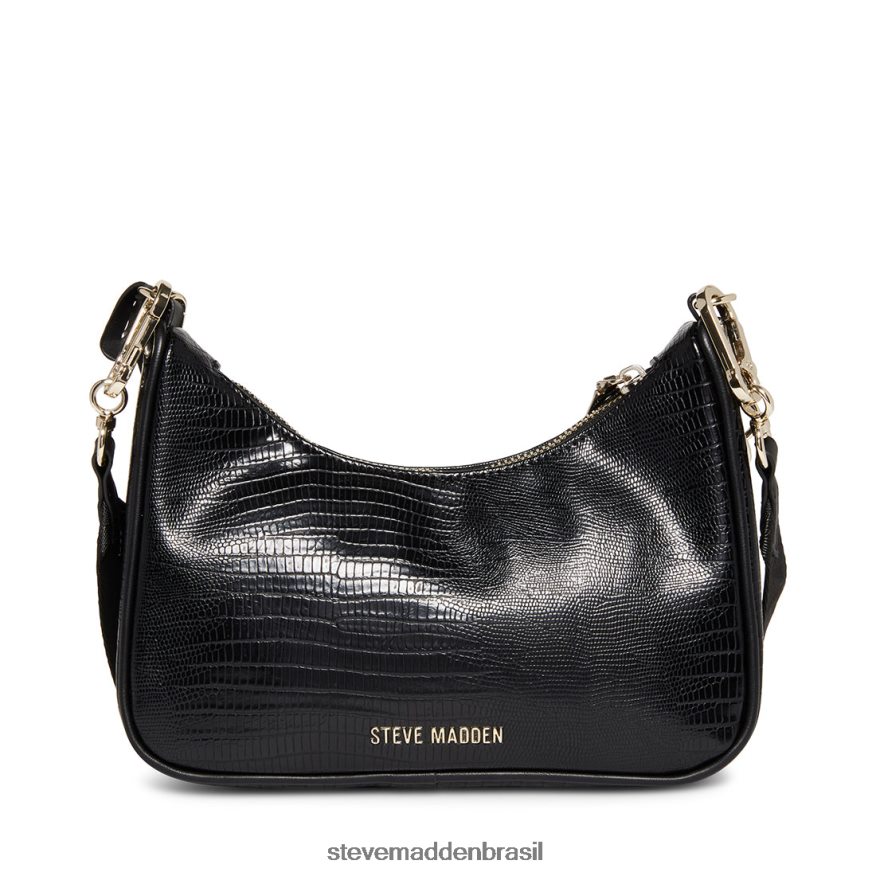 bolsa preto unissex Steve Madden lagarto vital ZTFPZH409