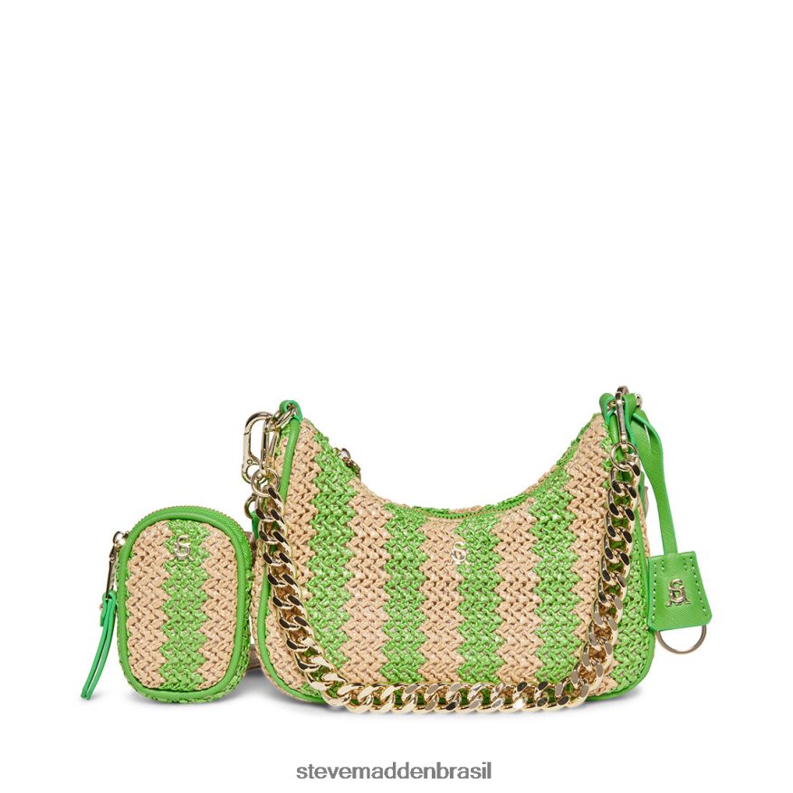 bolsa verde unissex Steve Madden ráfia bvital ZTFPZH415