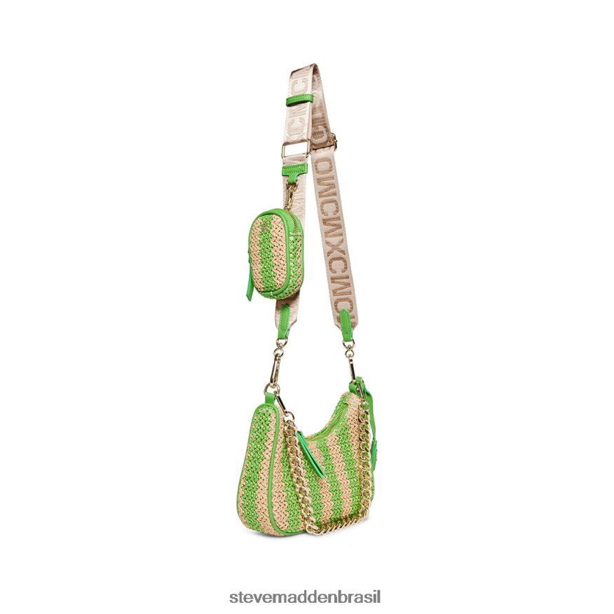 bolsa verde unissex Steve Madden ráfia bvital ZTFPZH415