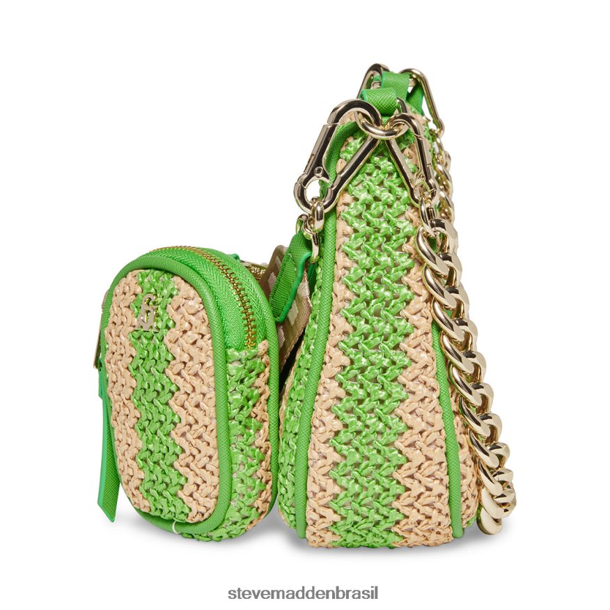 bolsa verde unissex Steve Madden ráfia bvital ZTFPZH415