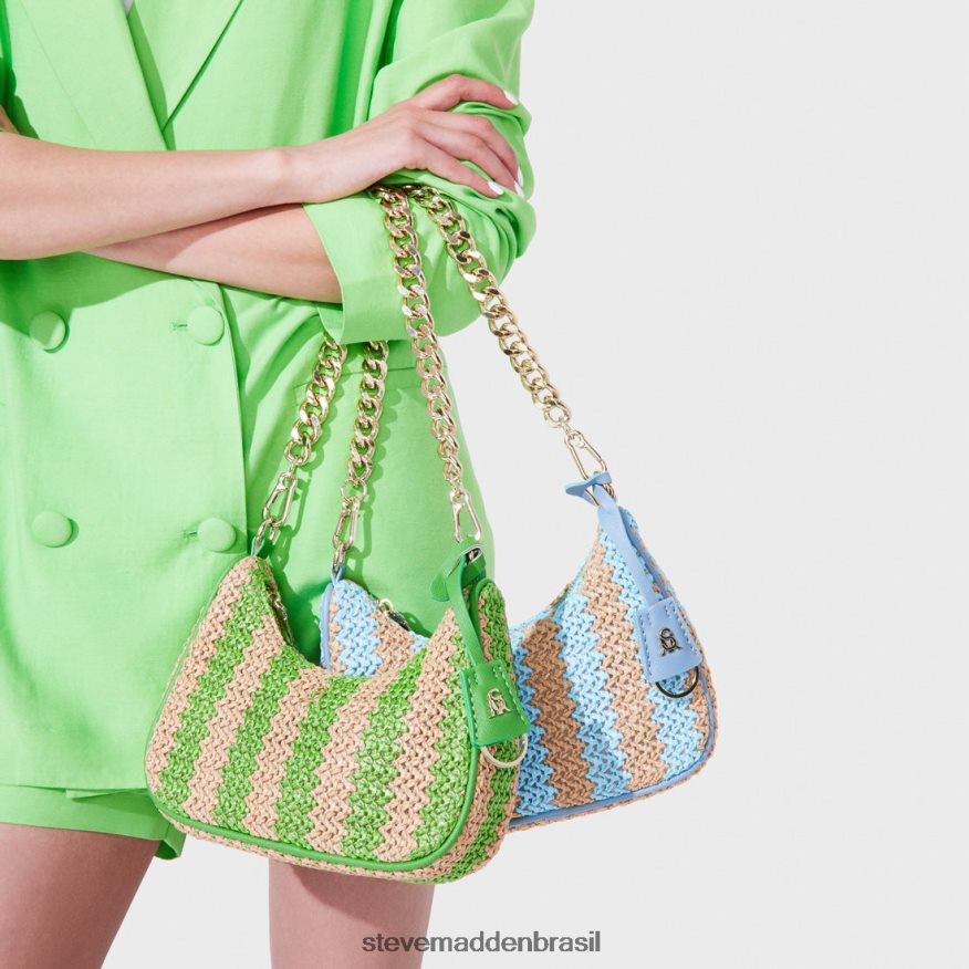 bolsa verde unissex Steve Madden ráfia bvital ZTFPZH415