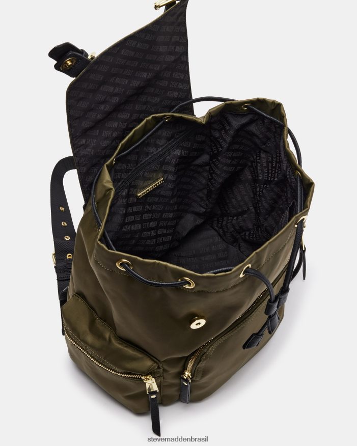 bolsa Oliva unissex Steve Madden mochila de náilon ZTFPZH478