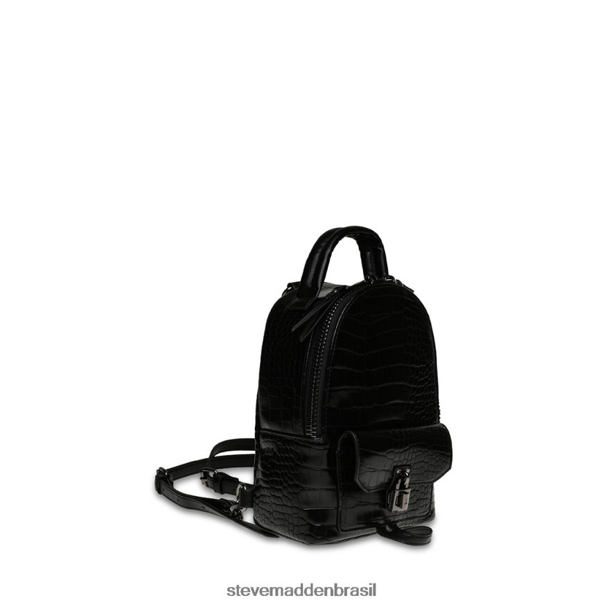 bolsa preto unissex Steve Madden crocodilo bjake ZTFPZH464