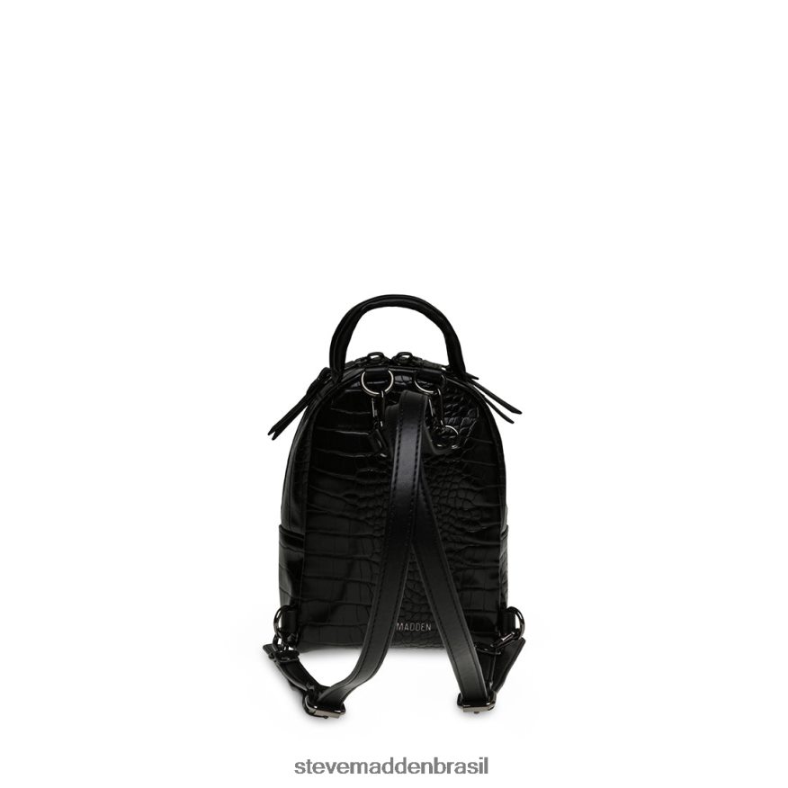 bolsa preto unissex Steve Madden crocodilo bjake ZTFPZH464