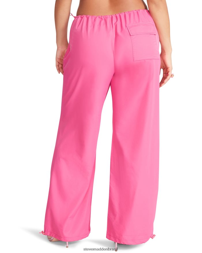 vestindo rosa mulheres Steve Madden calça de pára-quedas pia ZTFPZH671