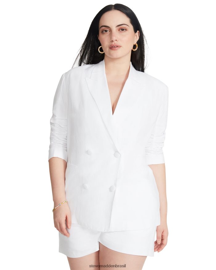 vestindo branco mulheres Steve Madden blazer baldwin ZTFPZH595