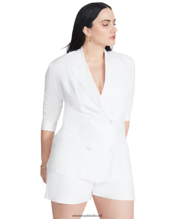 vestindo branco mulheres Steve Madden blazer baldwin ZTFPZH595