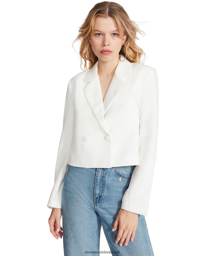 vestindo branco mulheres Steve Madden blazer kourtney ZTFPZH588