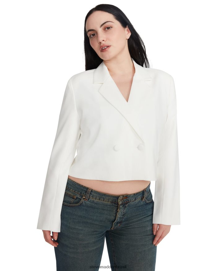 vestindo branco mulheres Steve Madden blazer kourtney ZTFPZH588