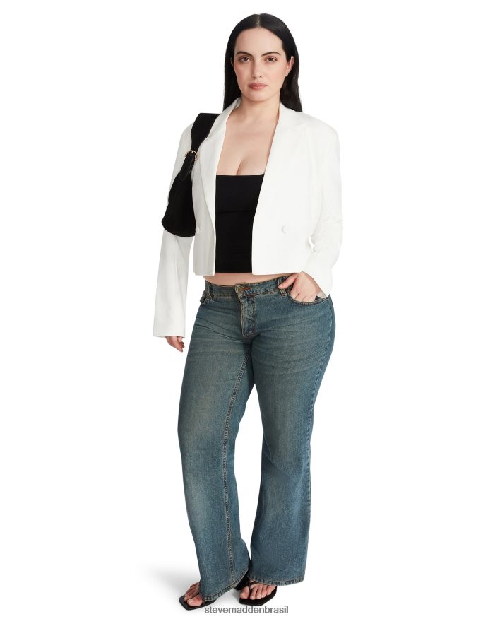 vestindo branco mulheres Steve Madden blazer kourtney ZTFPZH588