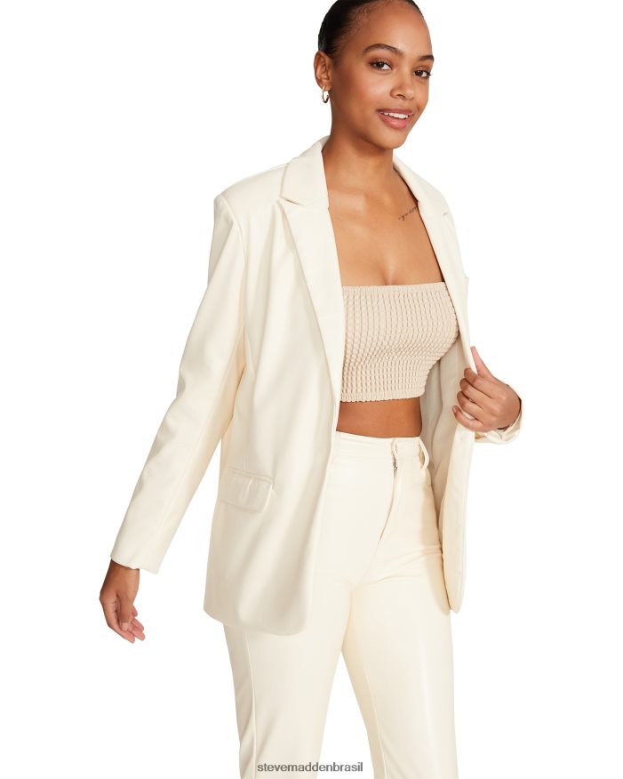 vestindo creme mulheres Steve Madden audrey blazer baunilha ZTFPZH589