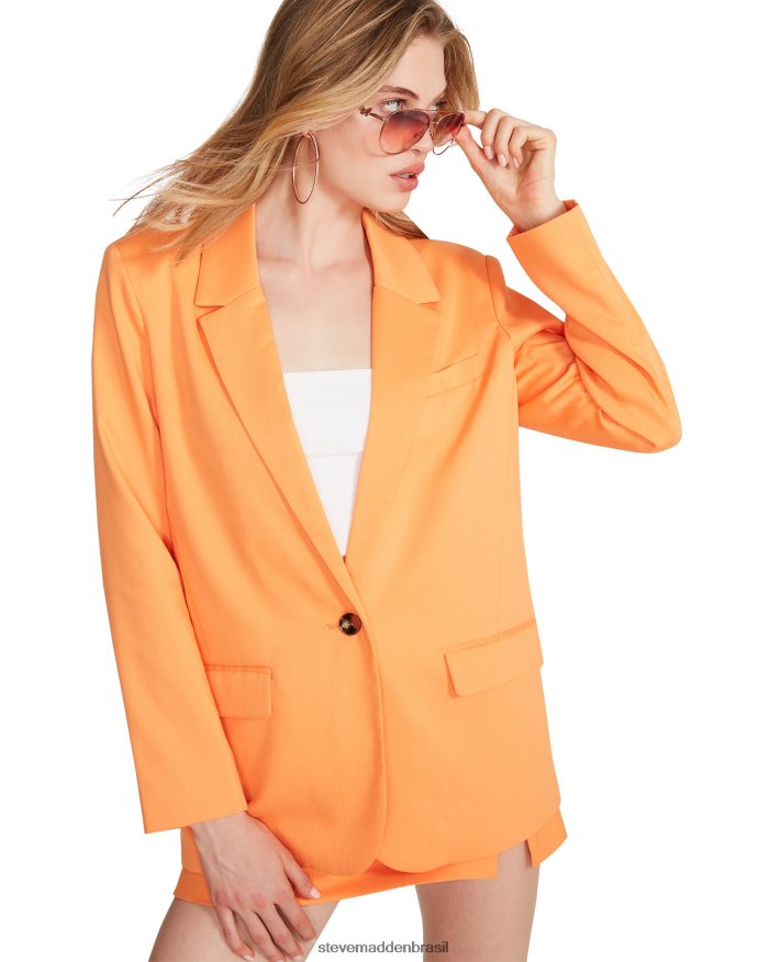 vestindo laranja mulheres Steve Madden blazer kaira ZTFPZH578