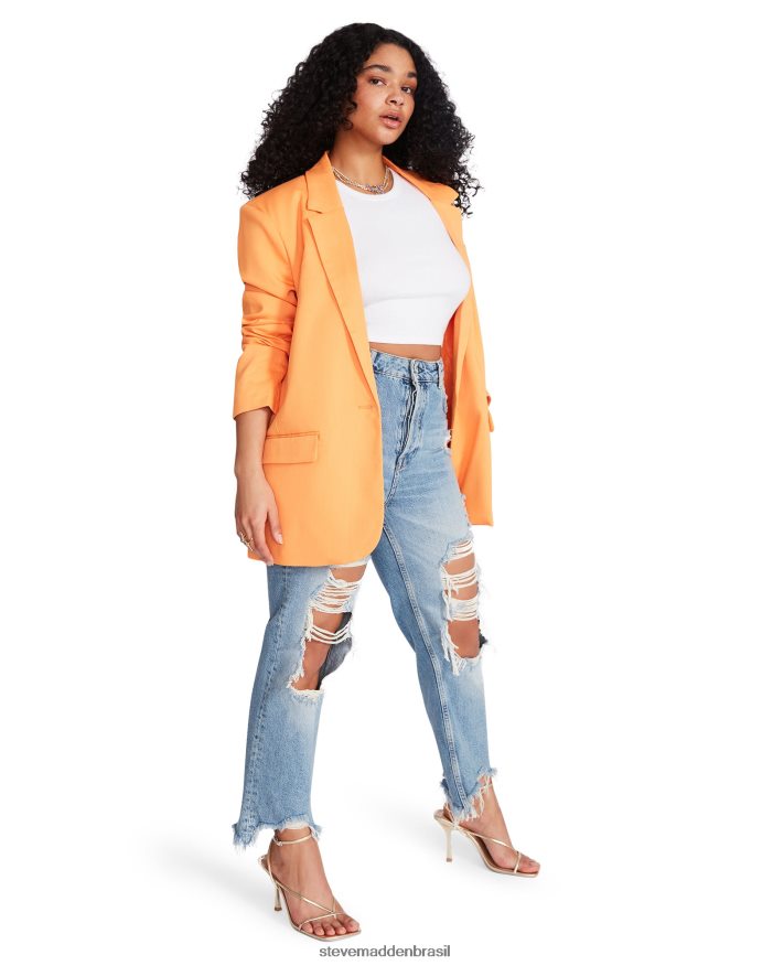 vestindo laranja mulheres Steve Madden blazer kaira ZTFPZH578