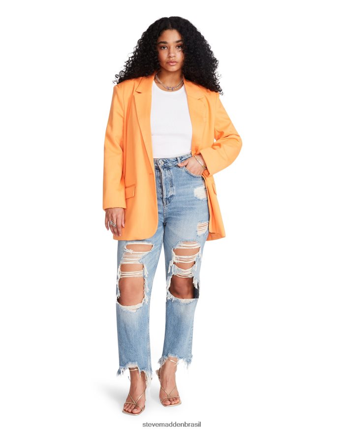 vestindo laranja mulheres Steve Madden blazer kaira ZTFPZH578