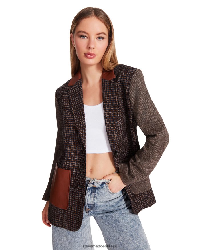 vestindo marinha mulheres Steve Madden Kelly Blazer ZTFPZH607