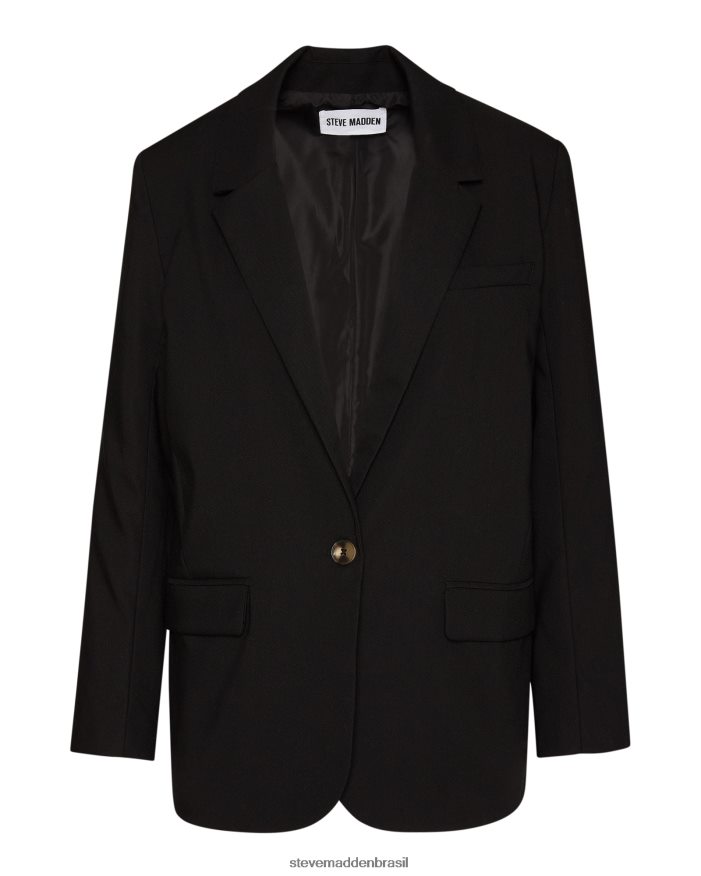 vestindo preto mulheres Steve Madden blazer kaira ZTFPZH579