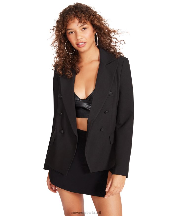 vestindo preto mulheres Steve Madden naomi blazer ZTFPZH629