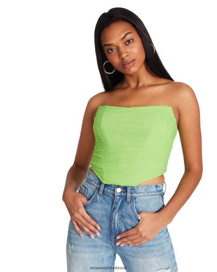 vestindo verde neon mulheres Steve Madden top dália ZTFPZH781