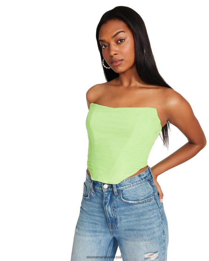 vestindo verde neon mulheres Steve Madden top dália ZTFPZH781