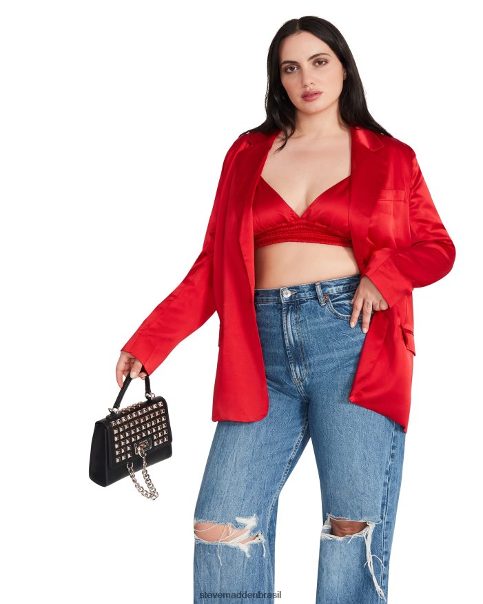 vestindo vermelho mulheres Steve Madden top de sutiã pimenta ZTFPZH774