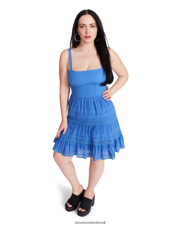 vestindo azul mulheres Steve Madden vestido de camadas felizes ZTFPZH702