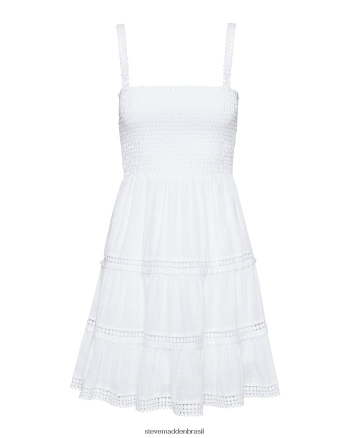 vestindo branco mulheres Steve Madden vestido de camadas felizes ZTFPZH713