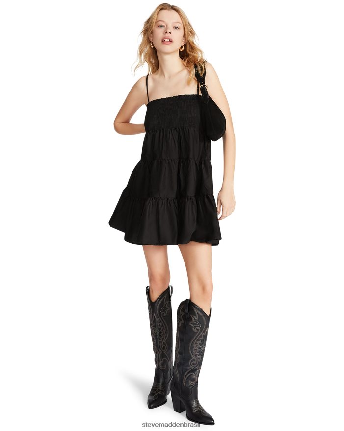 vestindo preto mulheres Steve Madden sonhe comigo vestido ZTFPZH692