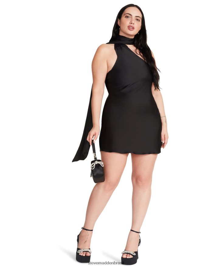 vestindo preto mulheres Steve Madden vestido vava ZTFPZH725