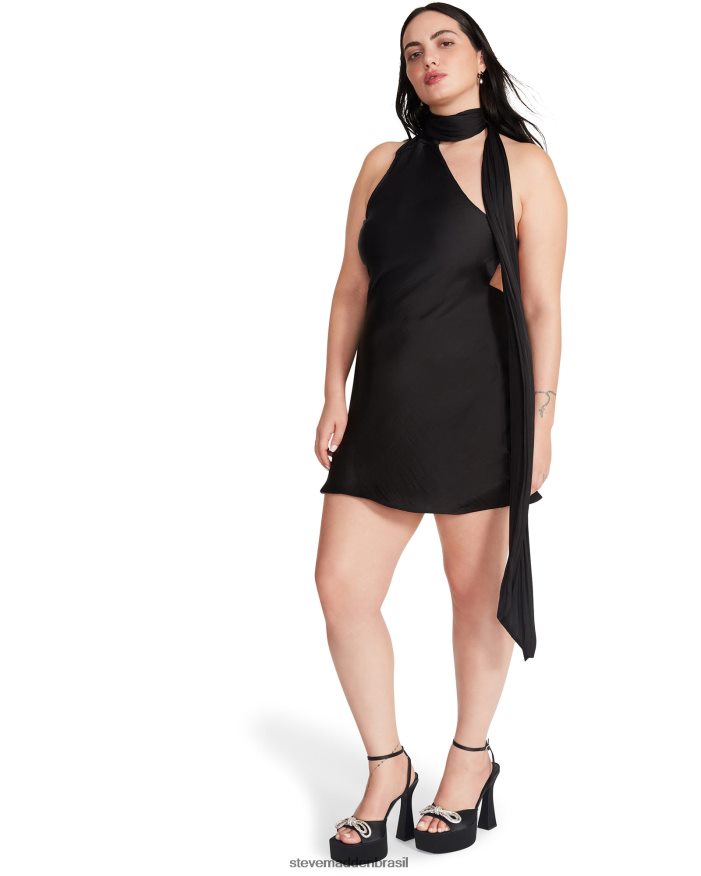 vestindo preto mulheres Steve Madden vestido vava ZTFPZH725