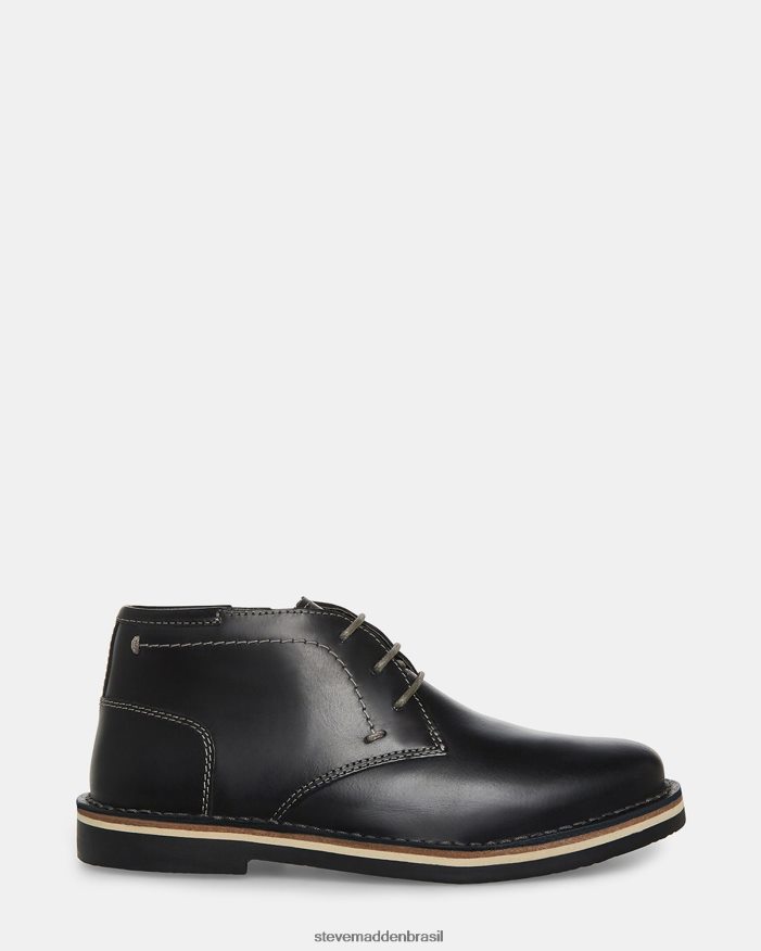 calçados couro preto crianças Steve Madden bharkeen ZTFPZH1153