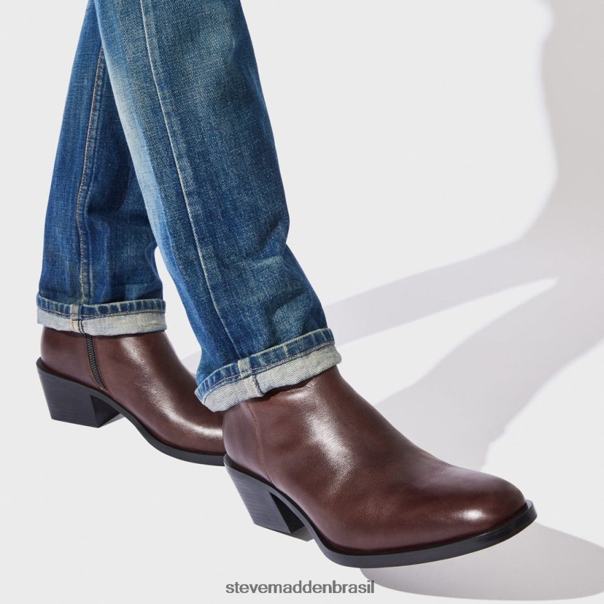 calçados Couro Marrom homens Steve Madden rico ZTFPZH952